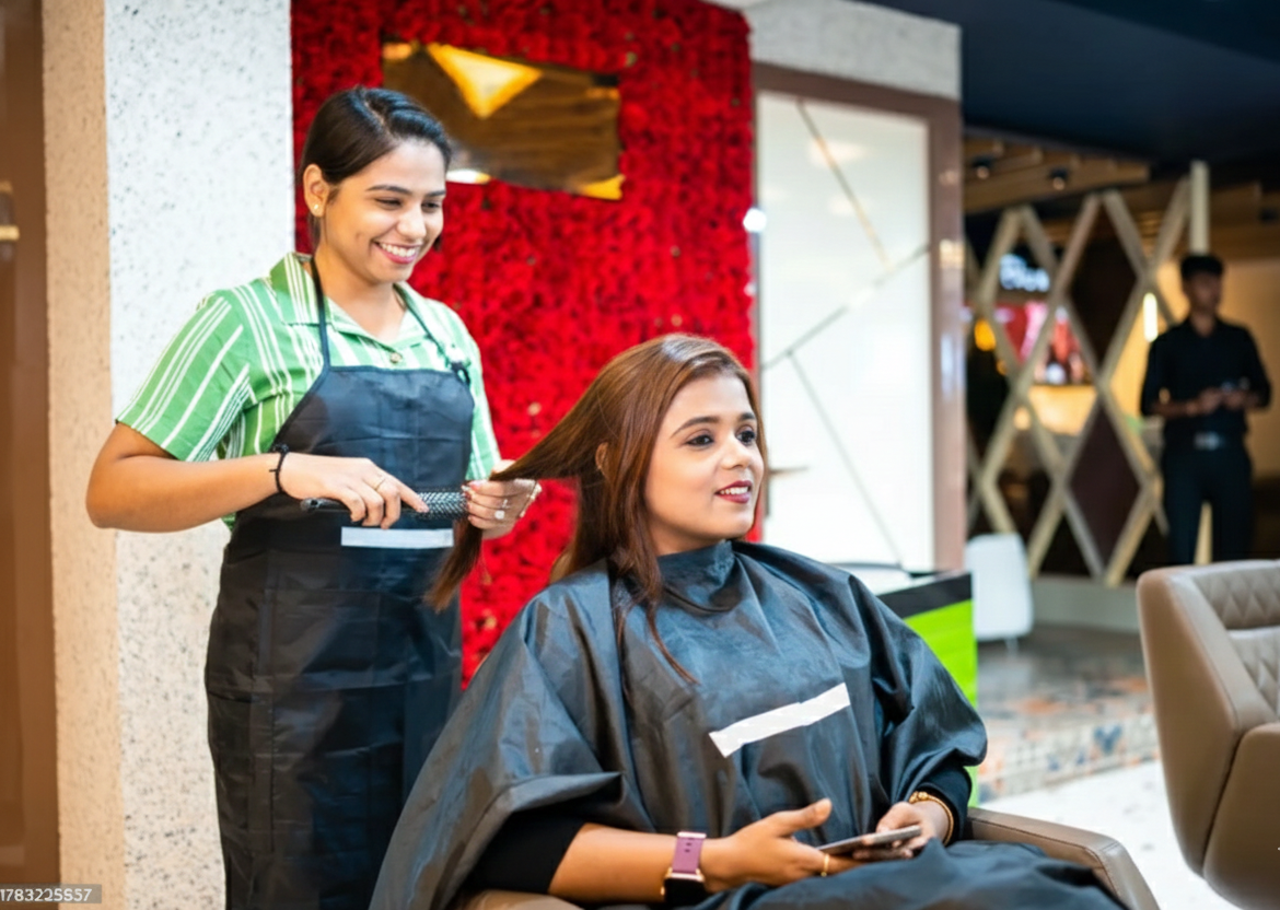 Relaxing spa therapy session